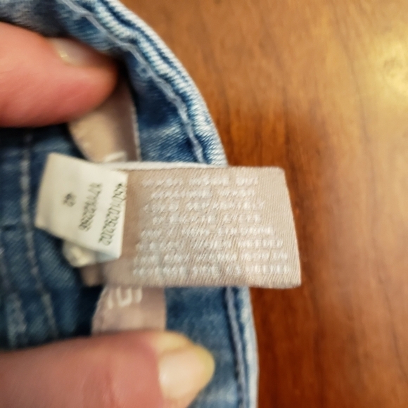 Chico's Midrise Jeans Embellished Pocket Light Wash 0 Reg 30x30.5 EUC - Picture 6 of 12